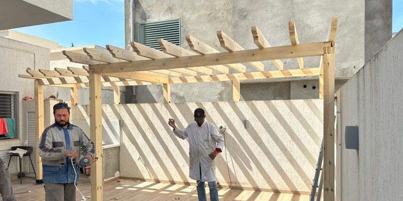 Pergolas et structures en bois Tunisie